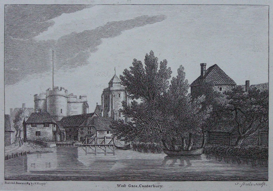 Print - West Gate, Canterbury. - Peake